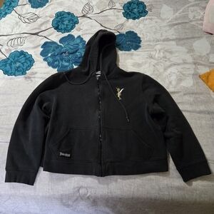 Disneyland Black Hoodie with Tinkerbell Embroidery